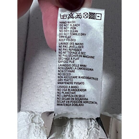 NEW!! QUEEN & PAWN Kea Lace Embroidered Short in Orange Size Medium - Picture 7 of 9